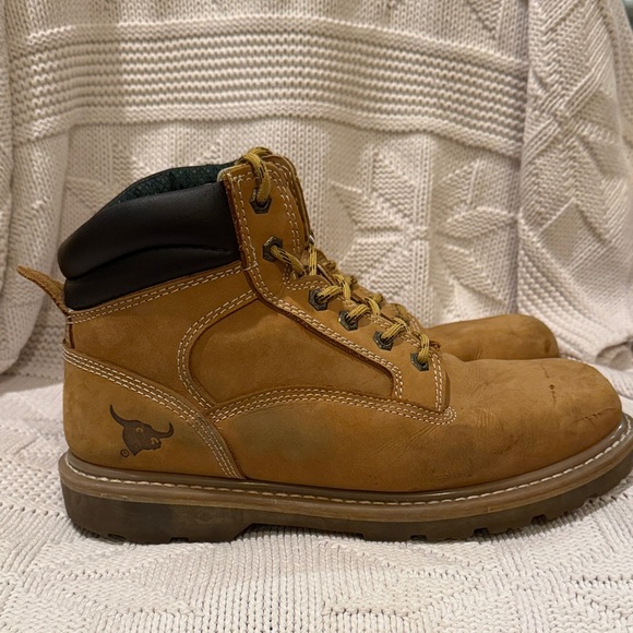 Texas Steer Flex Core System Men's Tan Work Boots, 10.5M - Picture 4 of 9